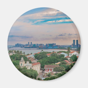 Imã Vista aérea de Olinda e de Recife Pernambuco