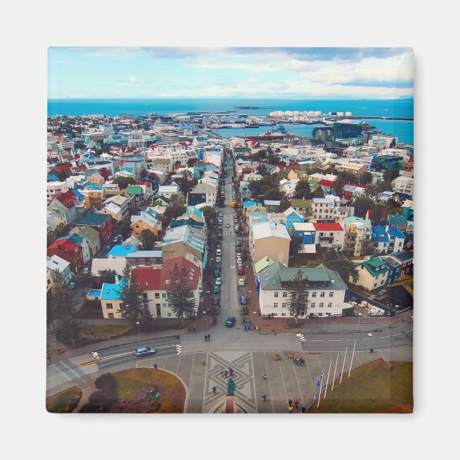 Imã Vista aérea de Reykjavik (Frente)