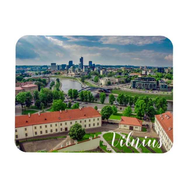 Ímã Vista aérea de Vilnius, Lituânia (Horizontal)