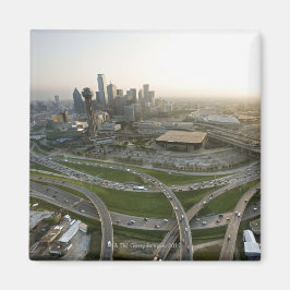 Imã Vista aérea do centro Dallas, Texas