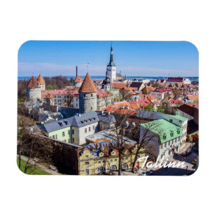 Ímã Vista aérea do centro Tallinn