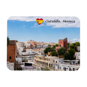 Ímã Vista aérea do porto e da cidade de Ciutadella - 