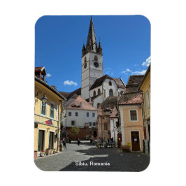Ímã Vista atraente de Sibiu, Romênia em um