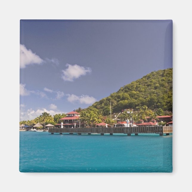 Imã Vista cênica do Bitter End Yacht Club Virgin (Frente)