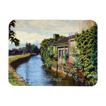 Vista cénica do canal da cidade de Galway Irlanda
