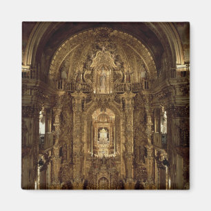 Imã Vista da capela e do altar alto