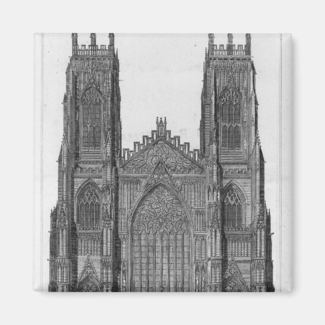 Imã Vista da Catedral da Frente Ocidental de York (Frente)
