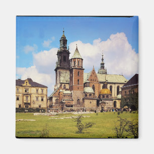 Imã Vista da catedral de Wawel