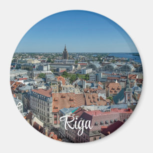 Imã Vista da cidade antiga de Riga de cima