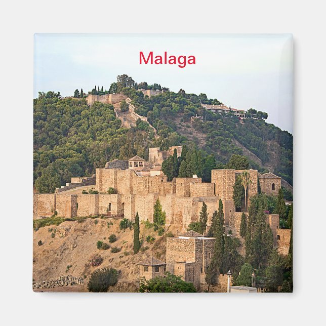 Imã Vista da fortaleza de Alcazaba em Málaga (Frente)