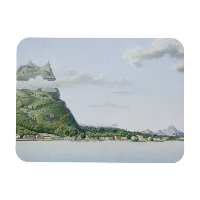 Ímã Vista da Ilha de Bora Bora, do Voyage Auto (Horizontal)