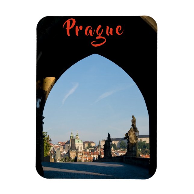 Ímã Vista da ponte de Charles em Praga - R. Checa (Vertical)