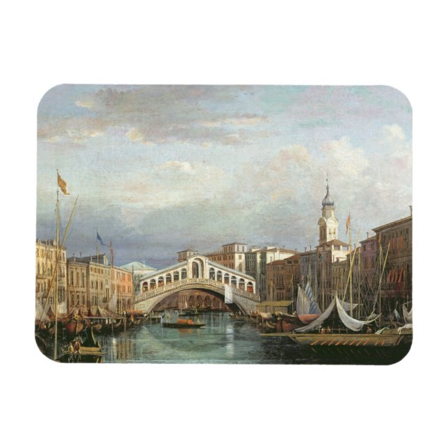 Ímã Vista da Ponte Rialto em Veneza (Horizontal)