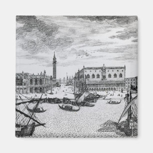 Imã Vista da praça San Marco do Bacino, Veneza
