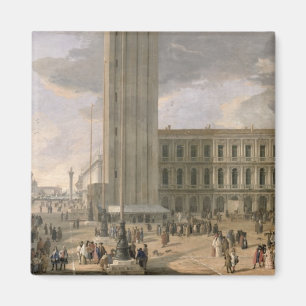 Imã Vista da praça San Marco, Veneza, c.1726