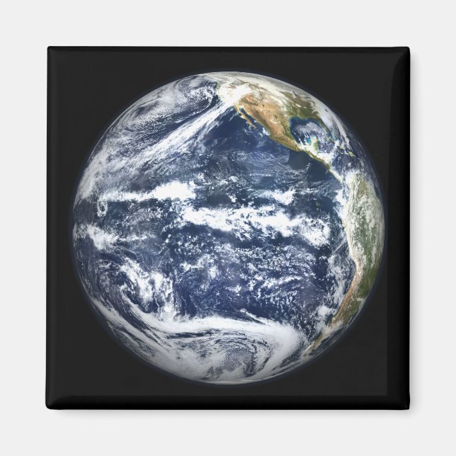 Imã Vista da Terra do Cheio centrada sobre o Pacífico  (Frente)