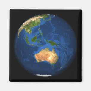 Imã Vista da Terra do cheio mostrando a Indonésia, Oce