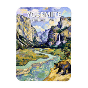 Ímã Vista da Túnel do Urso El Capitan em Yosemite Arte
