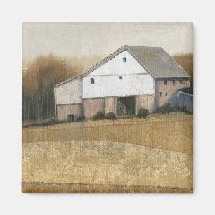 Imã Vista de Barn Branco