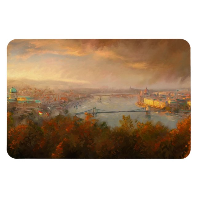 Ímã Vista de Budapeste (Horizontal)