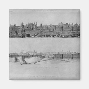 Imã Vista de Carcassonne do lado oeste