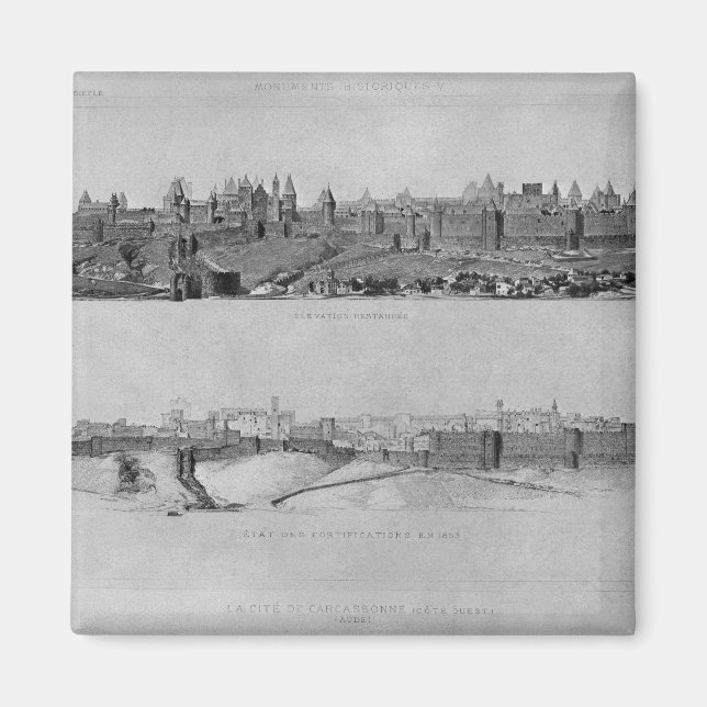Imã Vista de Carcassonne do lado oeste (Frente)