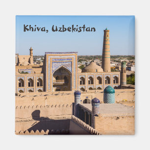 Imã Vista de Citadel Kunya-ark - Khiva, Uzbequistão