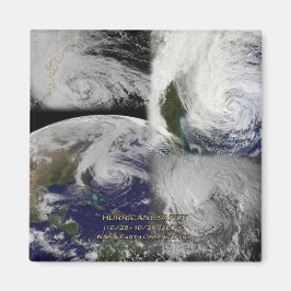 Imã Vista de Colagem de Satélites do Furacão Sandy