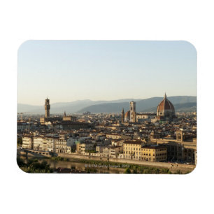 Ímã vista de Florença com rio de Arno, domo, Ponte