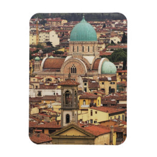 Ímã Vista de Florença, Itália da Piazza