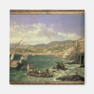 Imã Vista de Genoa, 1854 (óleo em canvas)