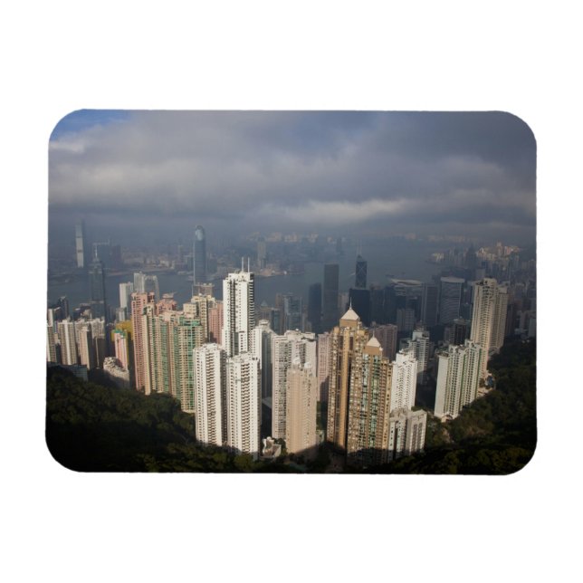 Ímã Vista de Hong Kong do Pico (Horizontal)
