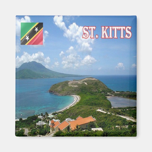 Imã Vista de KITTS de SANTOS zKN006, Santo Kitts Nevis (Frente)
