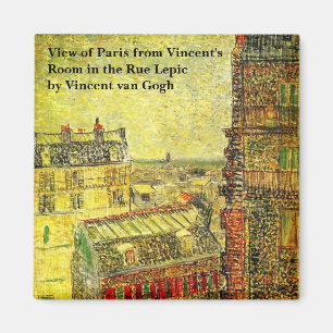 Imã Vista de Paris do Quarto de Vincent por Vincent va
