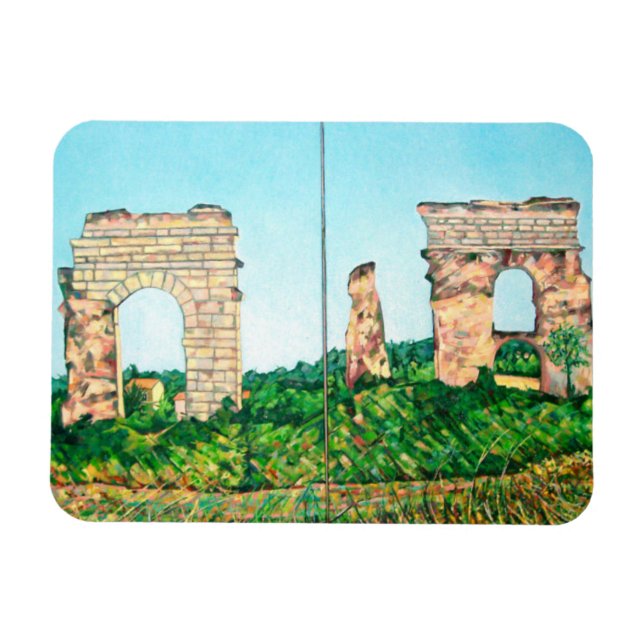 Ímã Vista de Parque Aquduto (Horizontal)