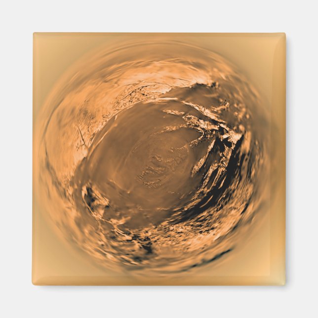 Imã Vista de Peixes da Superfície de Titã (Frente)