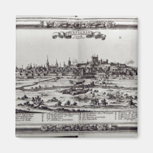 Imã Vista de Perpignan, France do sul, c.1645