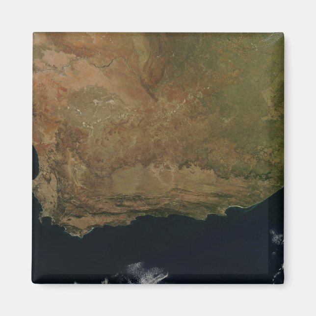 Imã Vista de satélite da África do Sul (Frente)