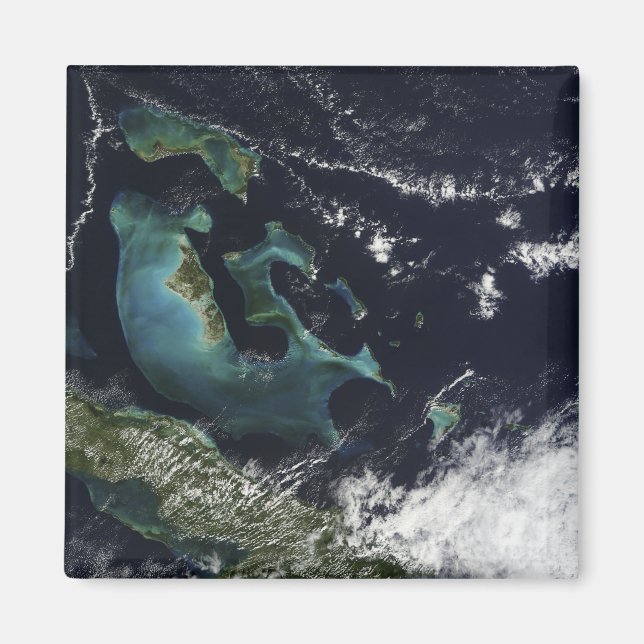 Imã Vista de satélite das Ilhas Bahama (Frente)