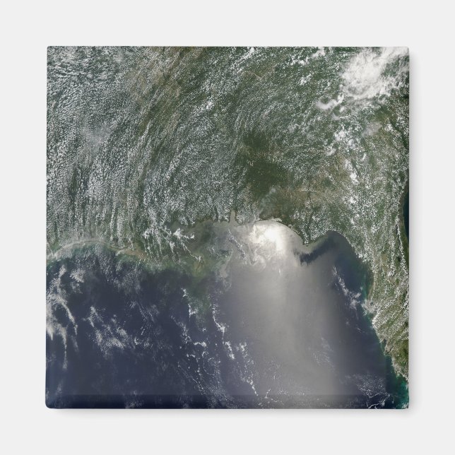 Imã Vista de satélite de um derramar de petróleo (Frente)