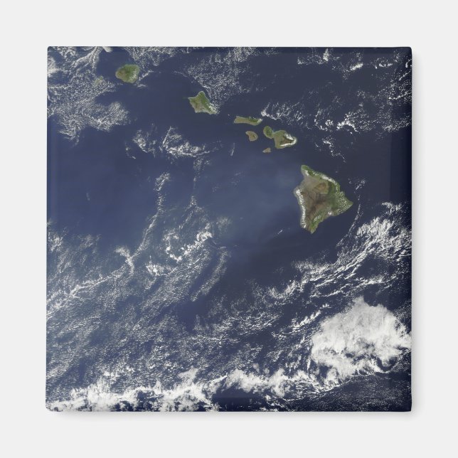 Imã Vista de satélite do nevoeiro vulcânico (Frente)