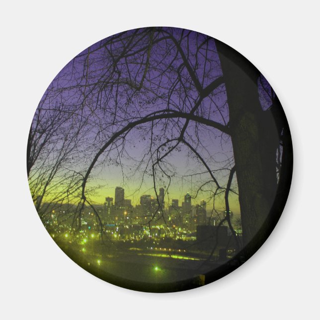 Imã Vista de Seattle no amanhecer (Frente)