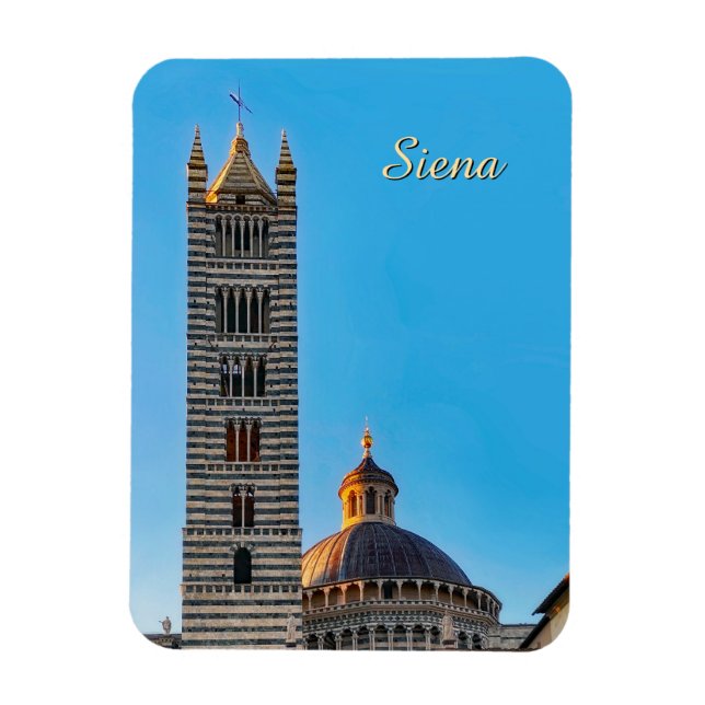 Ímã Vista de Siena, viagem Itália  (Vertical)
