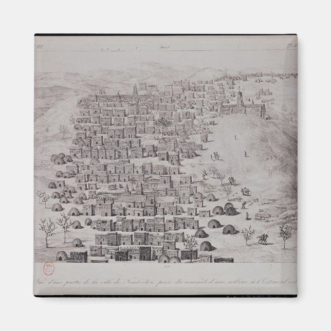 Imã Vista de uma parte da cidade de Timbuktu de uma co (Frente)