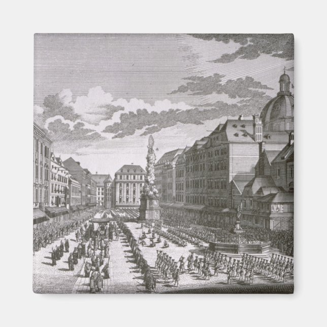 Imã Vista de uma procissão no Graben (Frente)