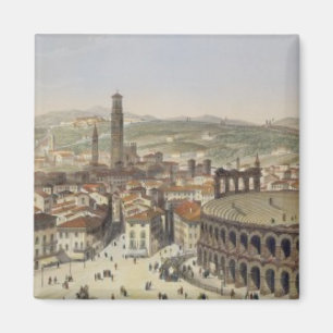 Imã Vista de Verona, gravada por L. Cherbuin (en da
