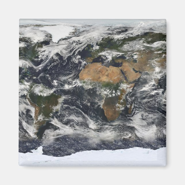 Imã Vista detalhada por satélite da Terra (Frente)