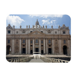 Ímã Vista dianteira da basílica de St Peter, Vatican.