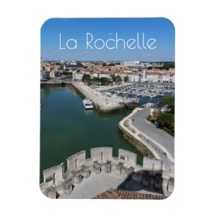 Ímã Vista do Antigo Porto La Rochelle