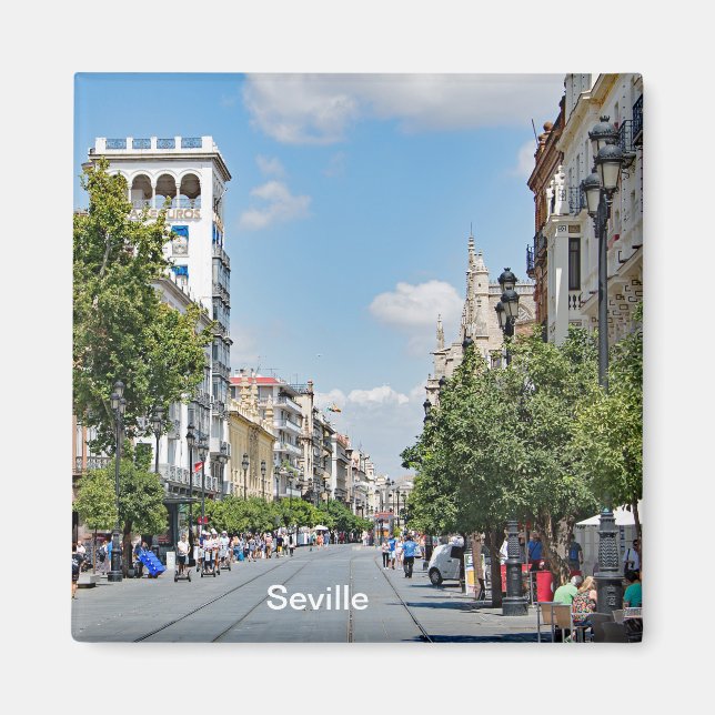 Imã Vista do centro de Sevilha (Frente)